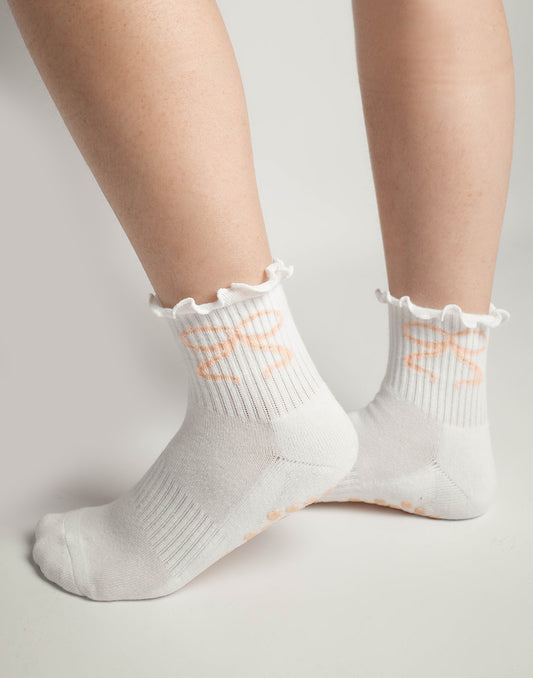 Pilates Grip Sock in Pink Ballet