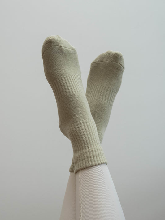 Pilates Grip Sock in Dirty Matcha