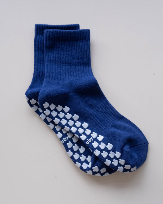 Pilates Grip Sock in Matisse Blue