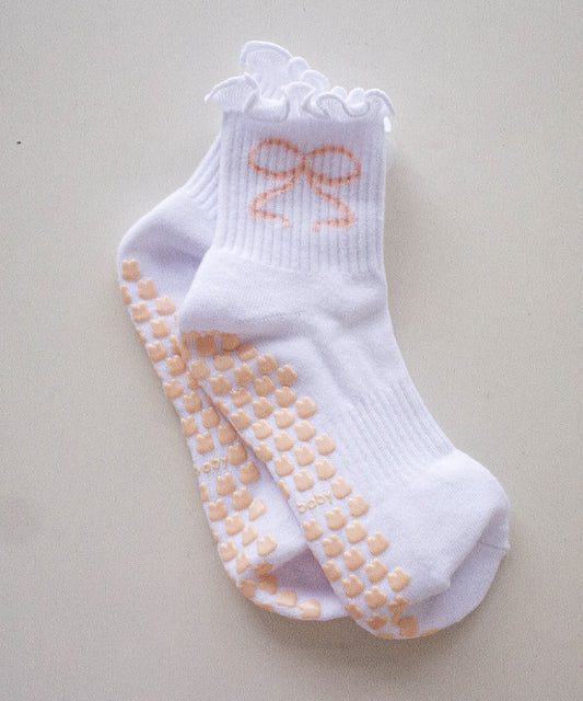 Pilates Grip Sock in Pink Ballet